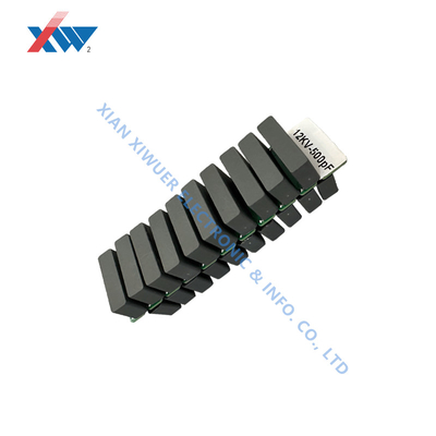 Plastic Film Capacitor 12kV 500pF Covered With Metallic Electrodes With High Insulation Impedance