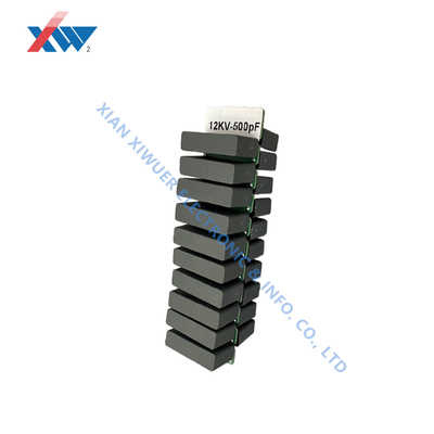 Plastic Film Capacitor 12kV 500pF Covered With Metallic Electrodes With High Insulation Impedance