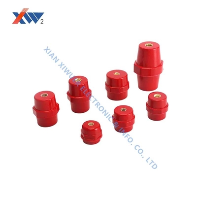 Large-scale power generation facility Busbar Insulators SM40-M8 with Mechanical Support and Enhanced Brass or Steel Insert