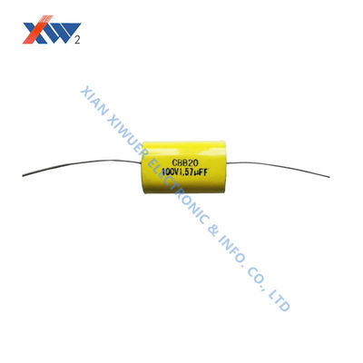 Bom preço 100V 57 F de polipropileno metalizado axial da C.A. do capacitor do filme de CBB20 on-line